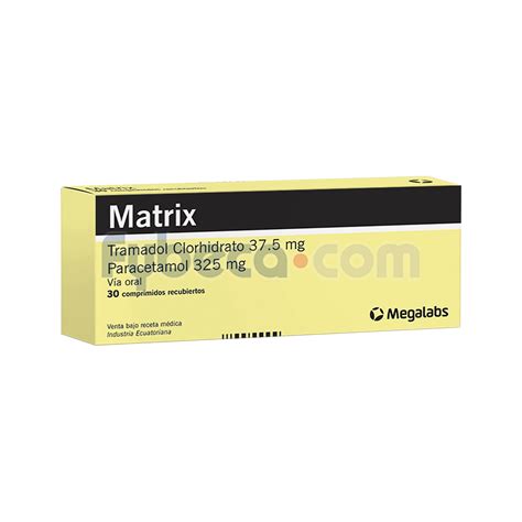 Matrix 37 5 Mg 325 Mg Comprimido Recubierto Unidad Fybeca