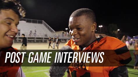 Wasco Varsity Football Vs Delano Post Game Interviews Youtube