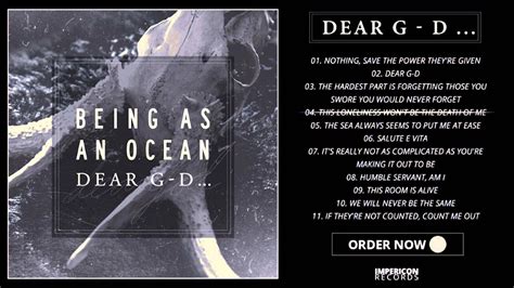 Being As An Ocean DEAR G D Official Album Stream YouTube