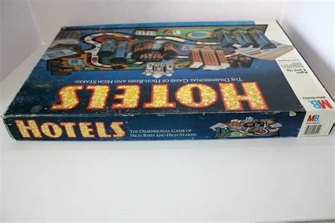 Reserved 1987 Hotels Board Game Milton Bradley Complete Unpunched