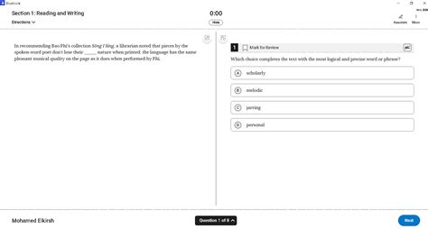 Bluebook Digital Sat Practice Test 1 Answers Practice Digita