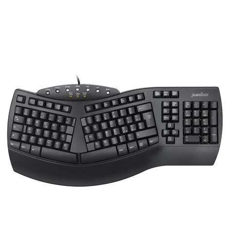 Perixx PERIBOARD 512 Ergonomic Split USB Keyboard With 7 Multimedia