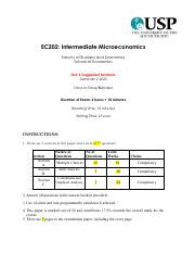 Sample Suggested Solutions Pdf Ec Intermediate Microeconomics