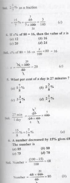 Percentage Class 7th Rs Aggarwal Icse Maths Goyal Brothers Icsehelp