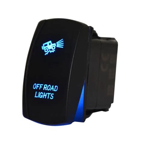 Ee Support Car Off Road V A Toggle Rocker Switch Blue Led Light Bar