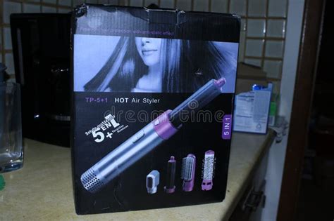 A Hot Air Styler In A Box Shot Closeup Editorial Photo Image Of Brand Closeup