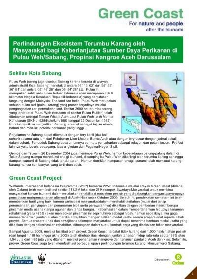 Profil Weh Sabang Pdf Wetlands International Indonesia Programme