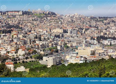 Panoramic View of Nazareth, Galilee, Israel Editorial Photo - Image of ...