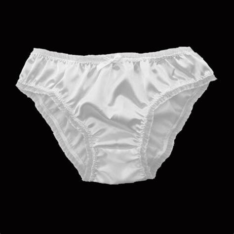 Satin Frilly Sissy Ruffled Panties Bikini Knicker Underwear Briefs Sizes Ebay Uk