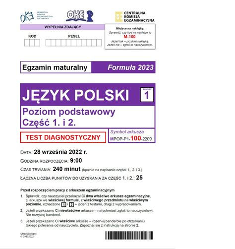 Pr Bna Matura J Zyk Polski Mamy Odpowiedzi Podane Przez Cke I