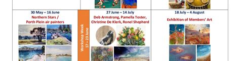 Exhibition Calendar Ellis House Community Art Centre