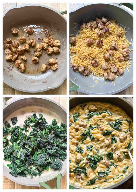 Italian Sausage And Kale Orzo Vikalinka