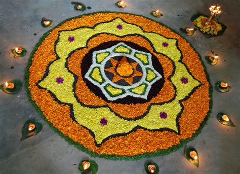 Onam Pookalam Designs And Wallpapers God S Own Country Kerala