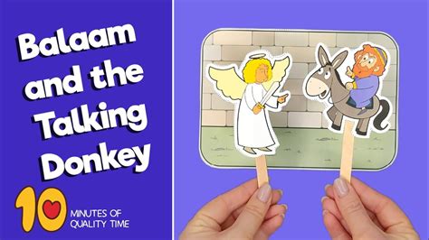 Balaam And The Talking Donkey Craft Youtube