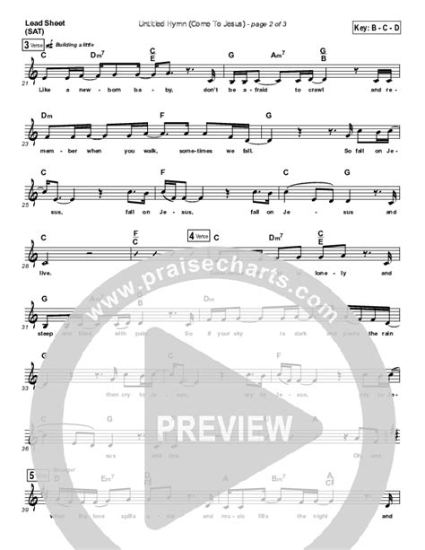 Untitled Hymn Come To Jesus Sheet Music Pdf Chris Rice Praisecharts