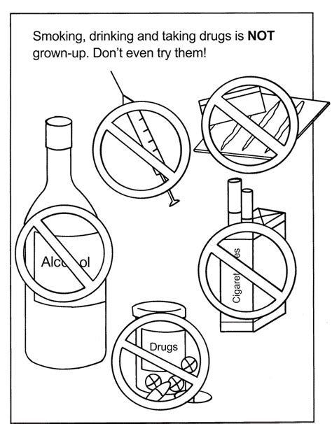 Drug Awareness Coloring Pages