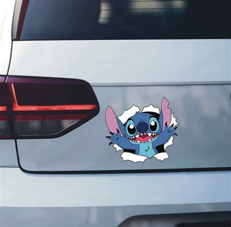 Lilo And Stitch Sticker Peeker Peekabo Vinyl Water Resistant Etsy