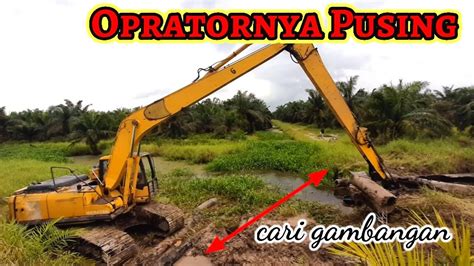 Begini Cara Kerja Excavator Di Rawa Komatsu Long Arm Pc200 Wakteer