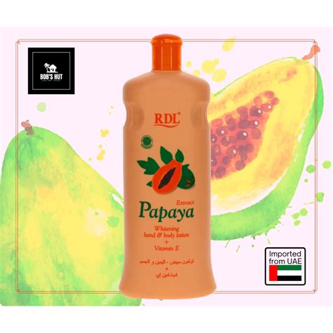 Rdl Papaya Lotion Ml Authentic Imported From Uae Shopee Philippines