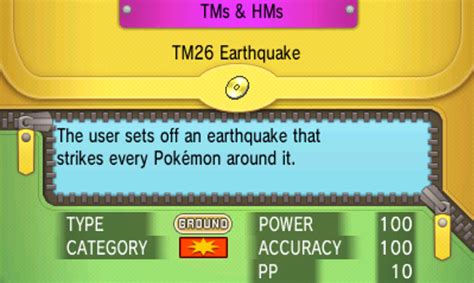 Where To Get Tm Earthquake In Pok Mon Oras Guide Strats