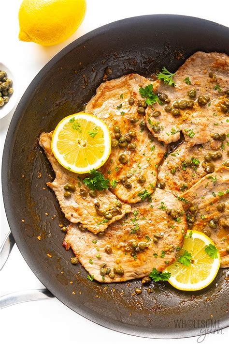 Healthy Veal Scallopini Piccata Recipe Quick 20 Minute Dinner