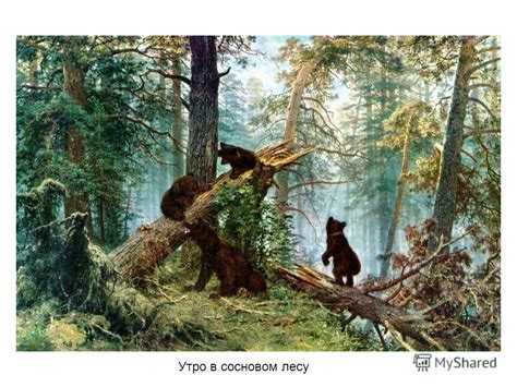 Презентация на тему: "ИВАН ИВАНОВИЧ ШИШКИН ( ). Утро в сосновом лесу ...