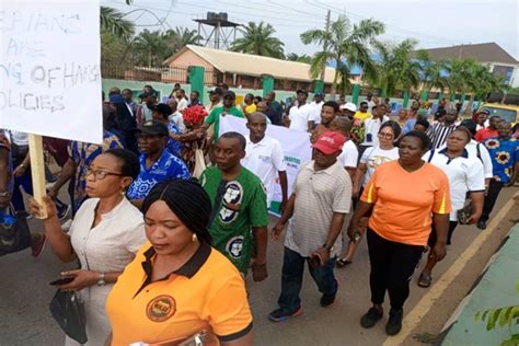 PHOTOS Ebonyi Workers Protest High Cost Of Living The Nation Newspaper