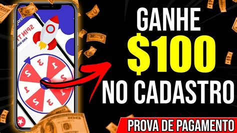 GANHE 100 NO CADASTRO E JA PODE SACAR Na HORA APP PARA GANHAR