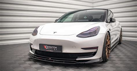 Tesla Model 3 Cup V 3 Frontspoiler Abe Tesla Aerodynamik Shop