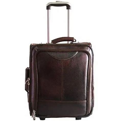 Brown Leather Luggage Trolley Bag At Rs 4000 Piece In New Delhi ID