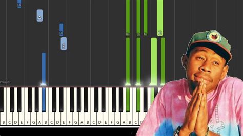 Tyler The Creator Boredom Ab Major Synthesia Piano Tutorial