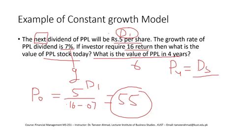 Constant Growth Model Gordon Growth Model Stock Valuation Part