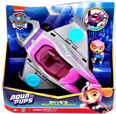 Paw Patrol Aqua Pups Figur Skye S Manta Ray Vehicle Eur Picclick De