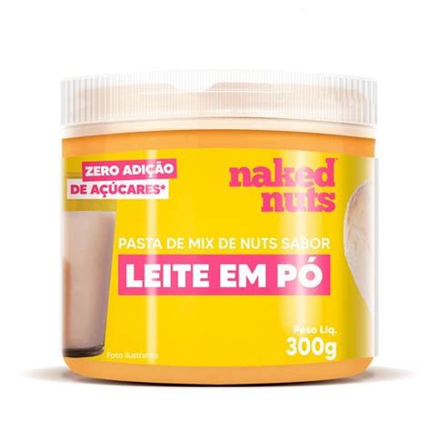 Pasta Mix de Nuts Sabor Leite em Pó Naked Nuts 300g Comida Vegana