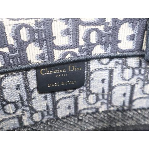 クリスチャンディオール Christian Dior Book Tote バッグ ミディアム M1296zriw オブリーク ネイビー 極上