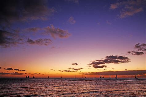 Waikiki Sailboats Photograph By Ty Helbach Fine Art America