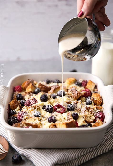 Mixed Berry Overnight Croissant Breakfast Bake The Chunky Chef