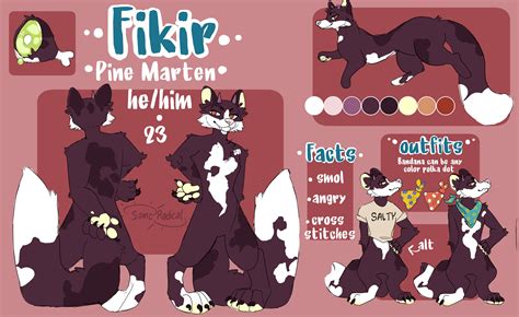 Sona Reference Sheet I Made Of My Pine Marten Fikir R Furry