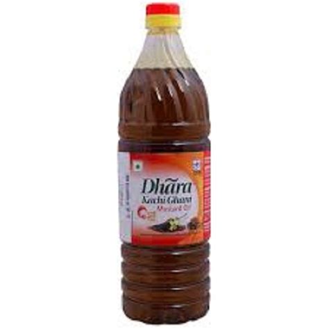 Common 100 Pure And Fresh Dhara Kachi Ghani Mustard Oil For Cooking At