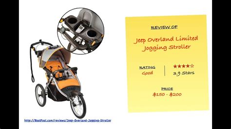 Jeep overland limited jogging stroller manual