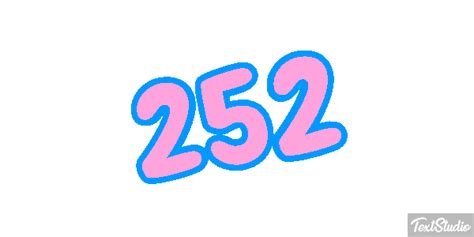 252 Number Animated  Logo Designs