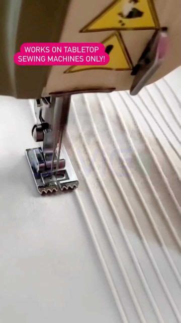 Sewing Machines And Tools Ibadan On Instagram Sew Beautiful Pintucks With The Pin Tuck Foot And