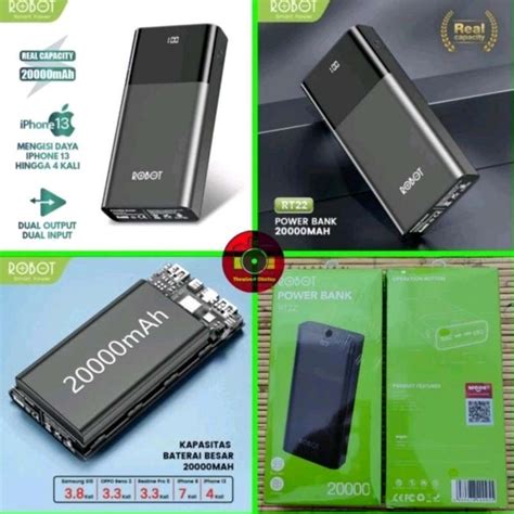 Jual Power Bank Robot Rt Mah Powerbank Mah Original Di