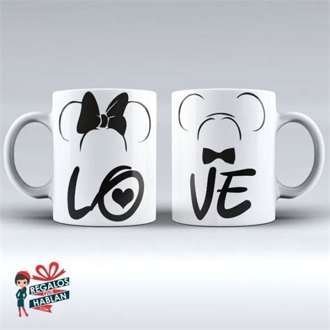 Mug Parejas Mickey Mouse Love Regalos Que Hablan