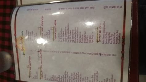 Menu At Shree Radha Krishna Pure Veg Pune Fq V W V