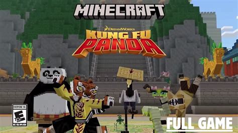 Minecraft DLC Kung Fu Panda FULL GAME Walkthrough ENDING 4K60