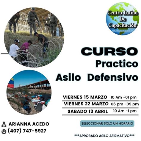 Curso Inmigracion Curso Practico Asilo Defensivo Centro Latino De