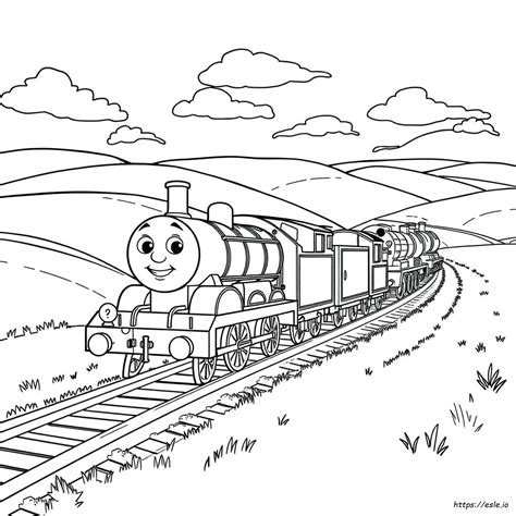 Coloriage Thomas Et Ses Amis Moteur Prêt À Imprimer