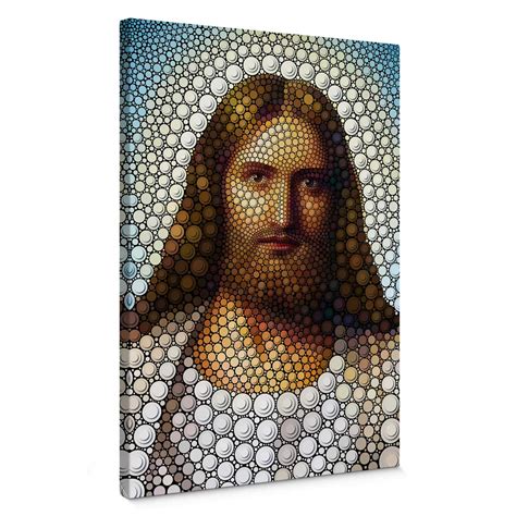 Tableau Sur Toile Ben Heine Circlism Jesus Christ Wall Art Fr