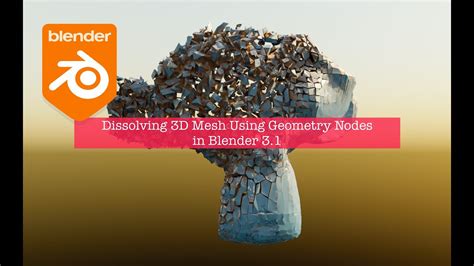 Livenoding Dissolving D Mesh Using Geometry Nodes And Mol Nodes Youtube